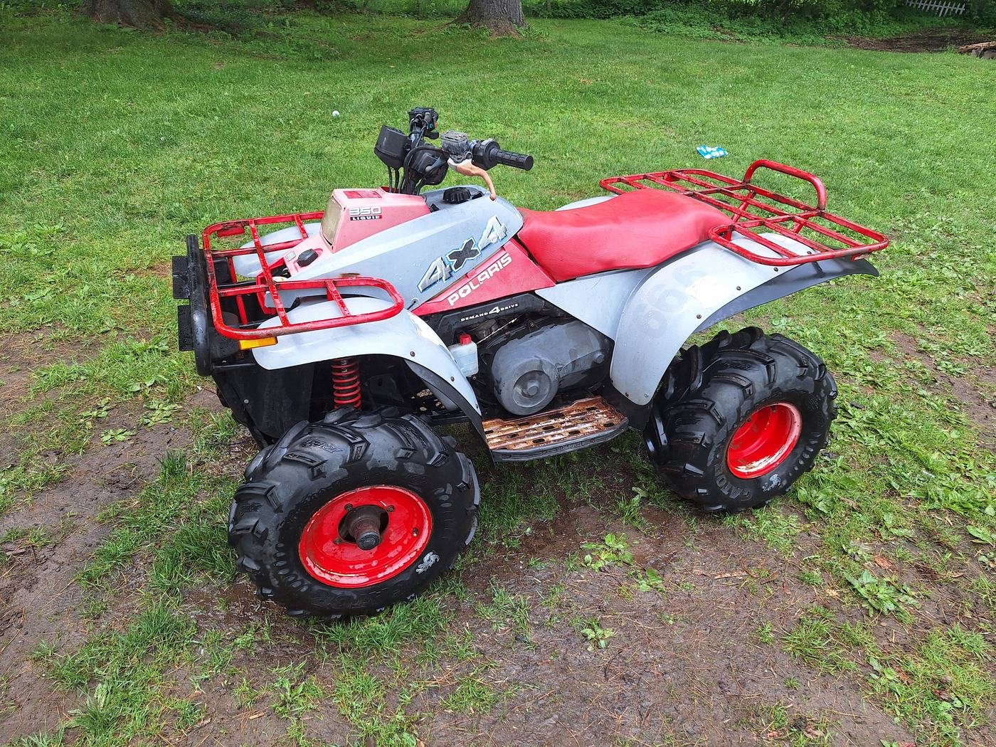 Polaris 350 two-stroke 4x4 fourwheeler
